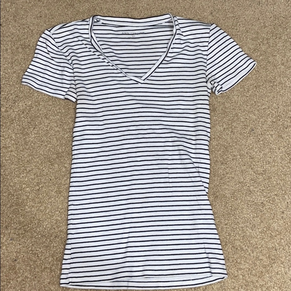 Black & White Stripped Ann Taylor Top